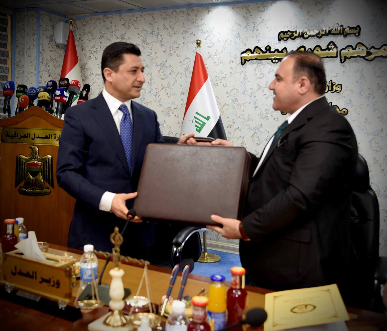 مراسم تسنم معالي وزير العدل الدكتور خالد شواني منصب وزير العدل